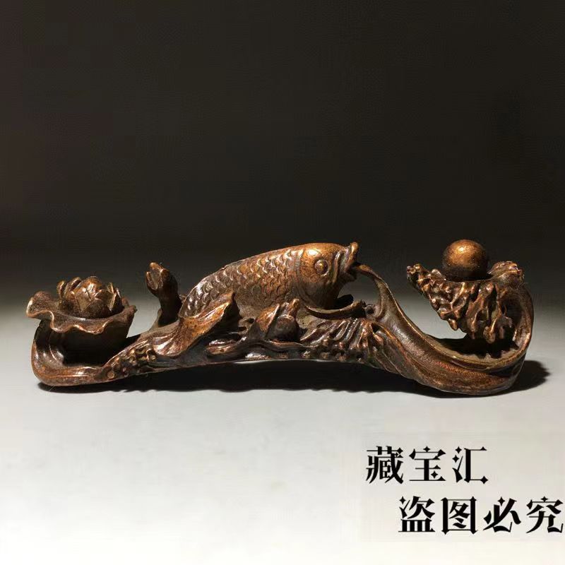Vintage Collectible Pens - 빈티지 올드 컬렉션 청동 연꽃 잉어