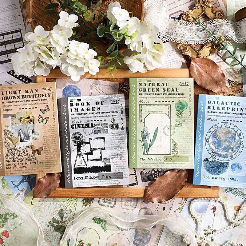 40장 일러스트 라이트 섀도우 시리즈 스티커북, 빈티지 - Vintage Collectible Books 리뷰 및 가격