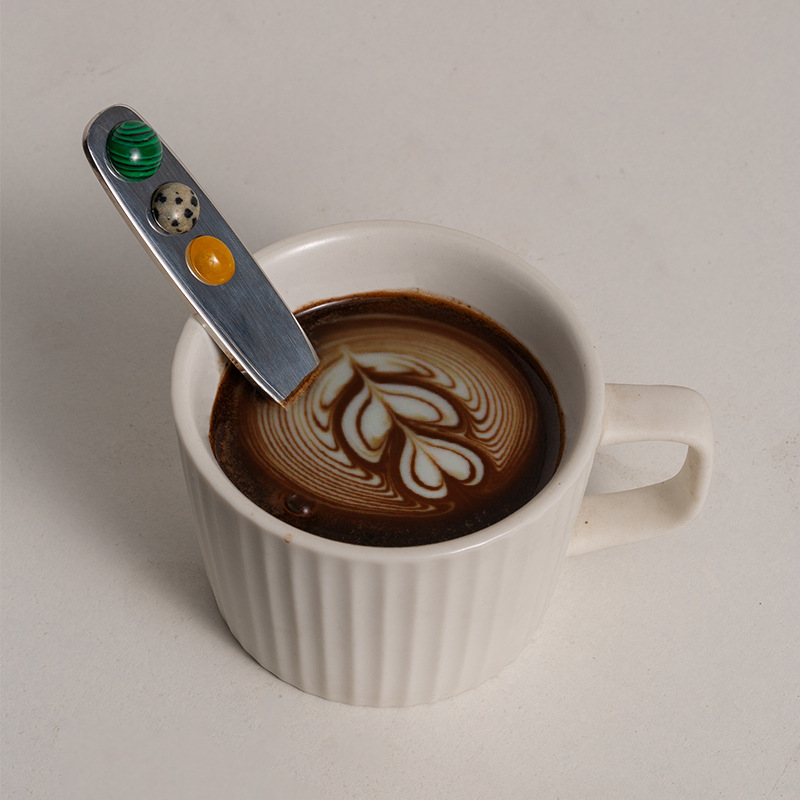 빈티지 비즈 원석 스테인리스 스틸 스푼 커피 스푼 디저 - Vintage Collectible Spoons 리뷰 및 가격